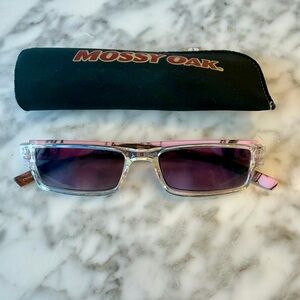 Mossy Oak Break Up Sunglasses +2.50 52-19-145 PINK With case NEW
